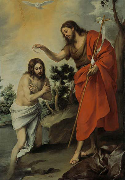 Bartolome Esteban Murillo The Baptism of Christ